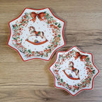 Conjunto de Porcelana  Natalino com 9 Peças