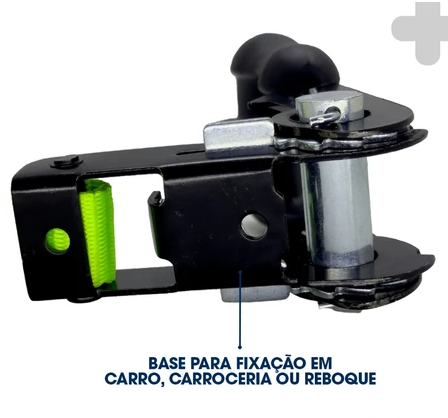 Cinta Catraca Para Amarração De Carga - Gancho J 4 Metros 1500Kg