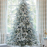 Árvore de Natal Artificial Queen Flock® com 800 Luzes LED Brancas Quentes