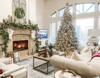 Árvore de Natal Artificial Queen Flock® com 800 Luzes LED Brancas Quentes