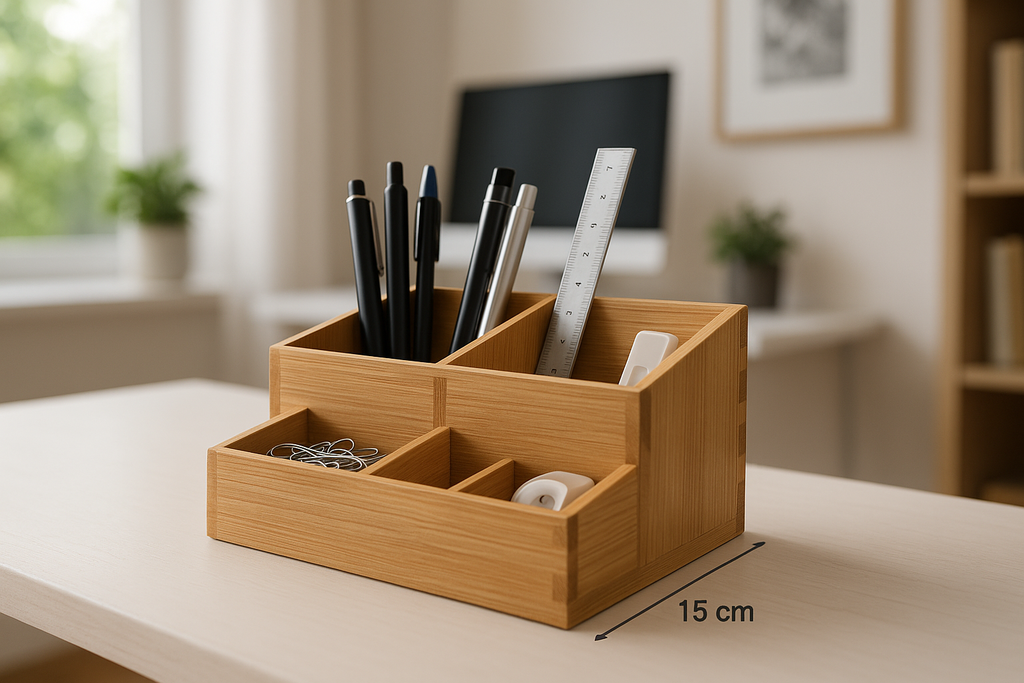 Organizador Bambu - Vista Lateral