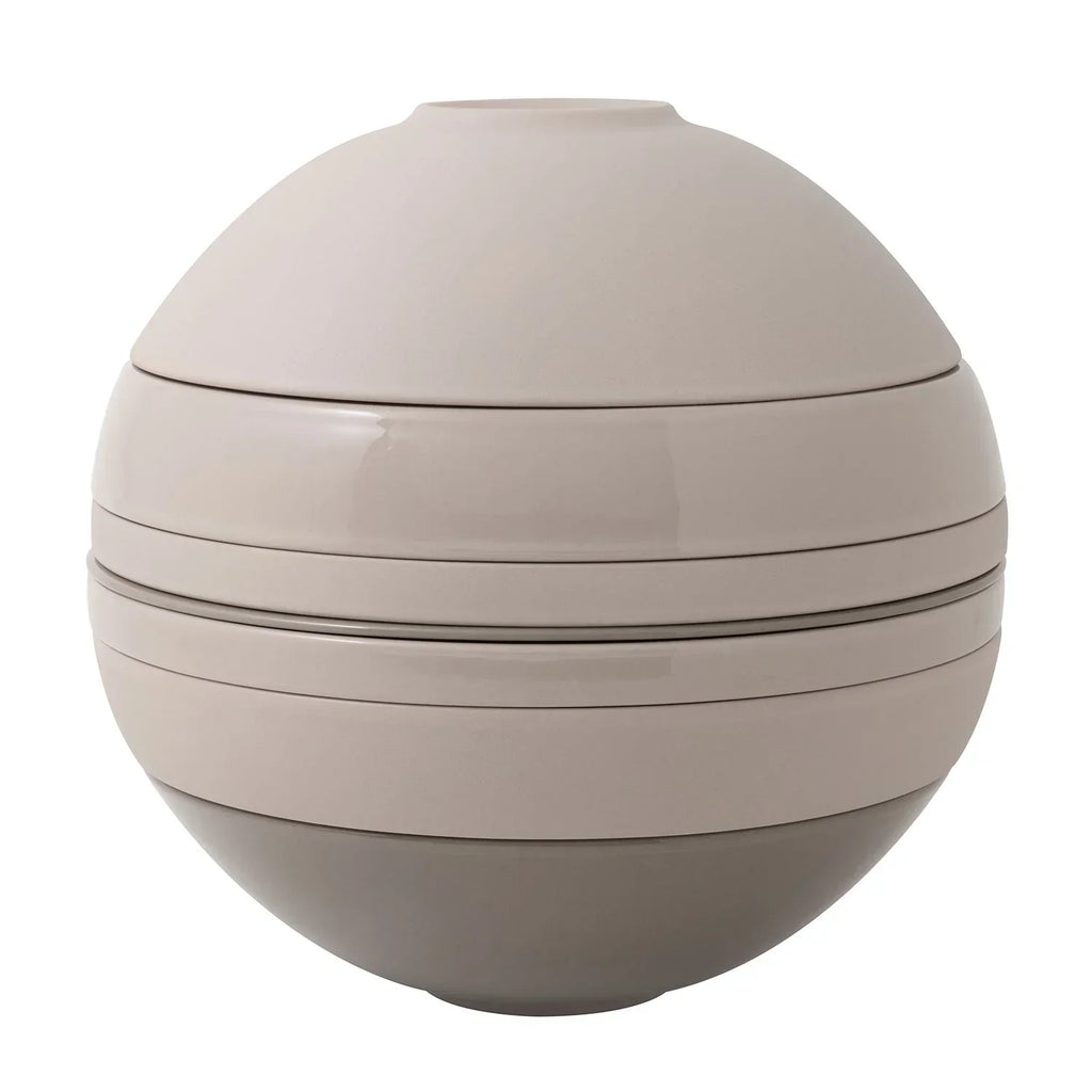Conjunto de Jantar para 2 Pessoas - La Boule 7 Peças Bege