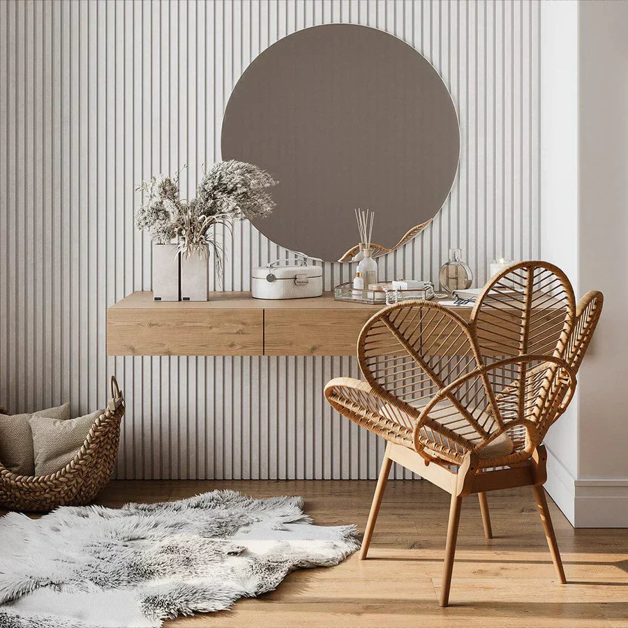 Painel Ripado Laminado de EVA Autocolante Auréon - Sofisticação e Conforto em Cada Detalhe