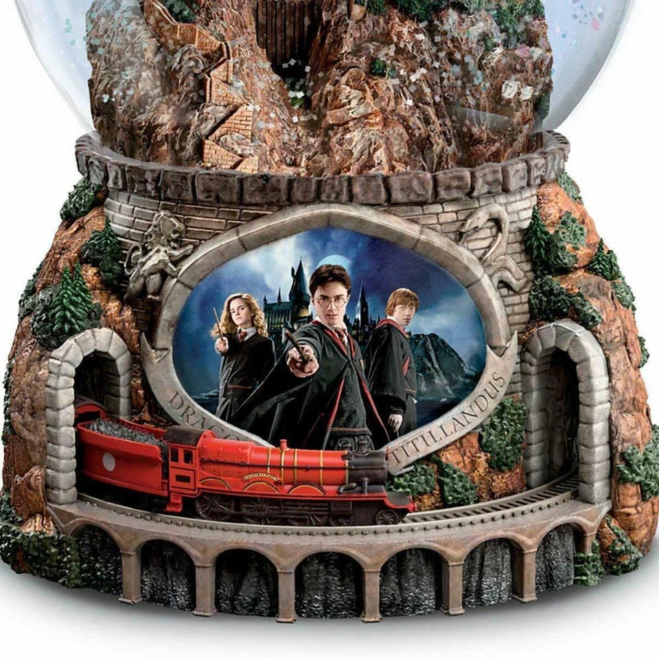 Globo de Neve musical harry com Trem Giratório